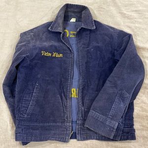 TRUE VTG 70/80s FFA SUNFADED CHAINSTITCHED CORDUROY WORK JACKET